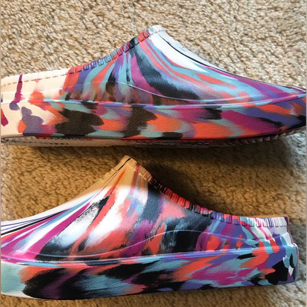 Hunter In Out Bloom Algae Marble Foam Clogs